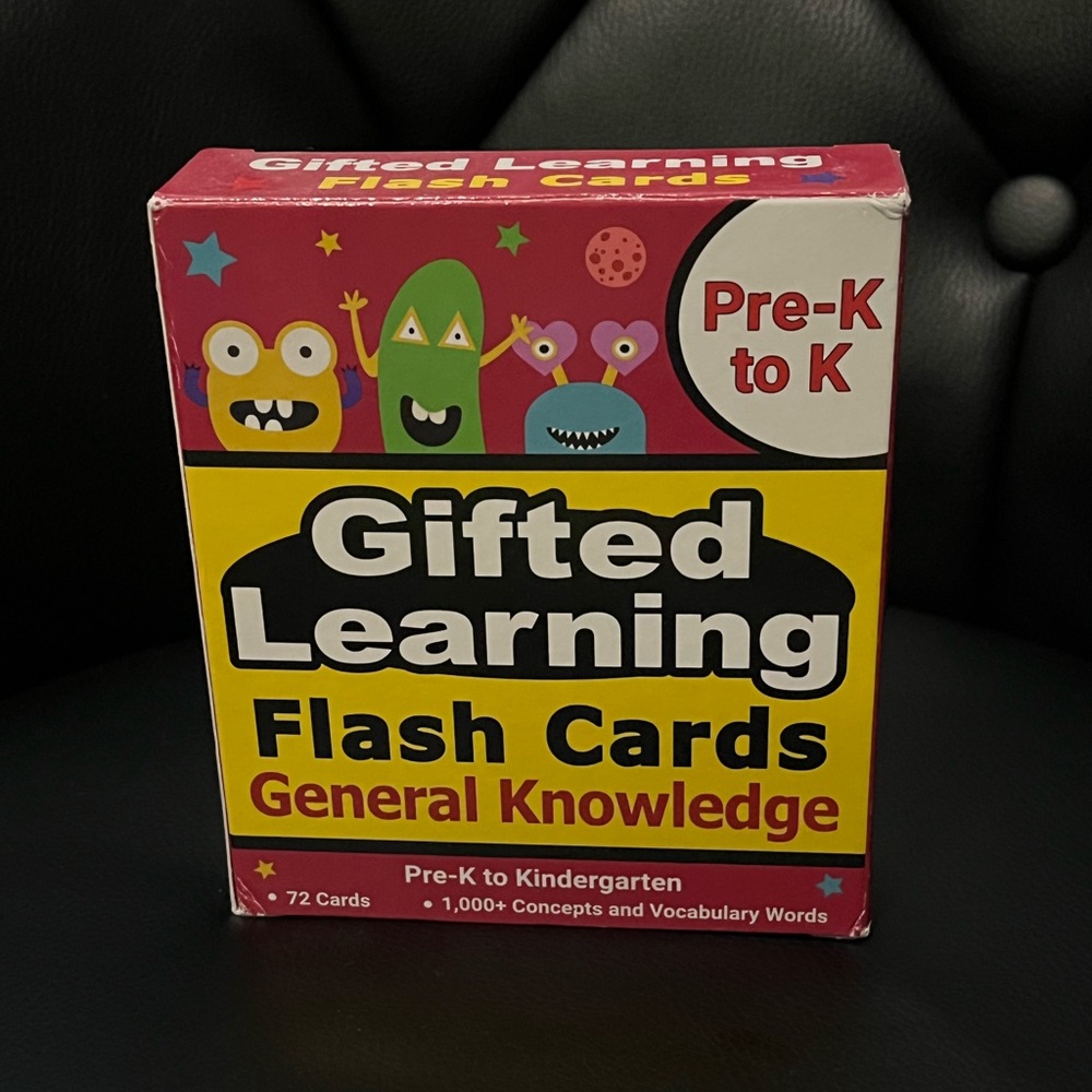TestingMom Gifted Learning Flash Cards General Knowledge Flashcards for Pre K-K